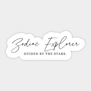 Zodiac Explorer – Guided by the Stars Sticker